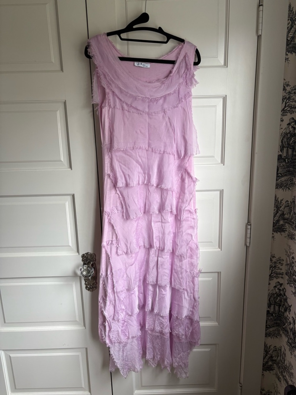 Sleeveless Tiered Maxi Dress in Soft Lilac